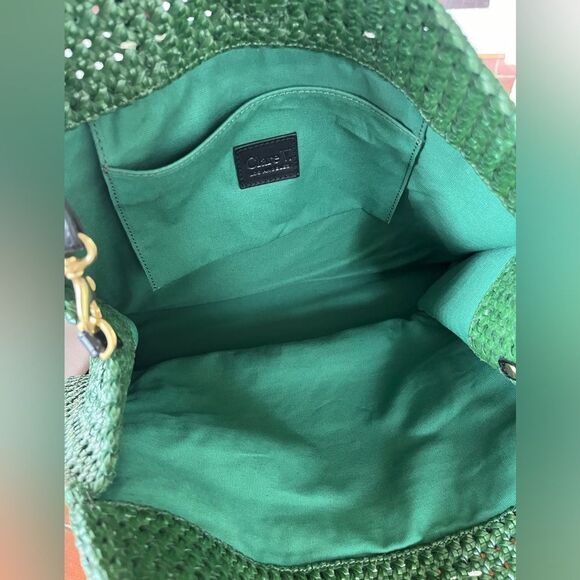 Clare V Green Woven Tote Bag - Picture 14 of 15